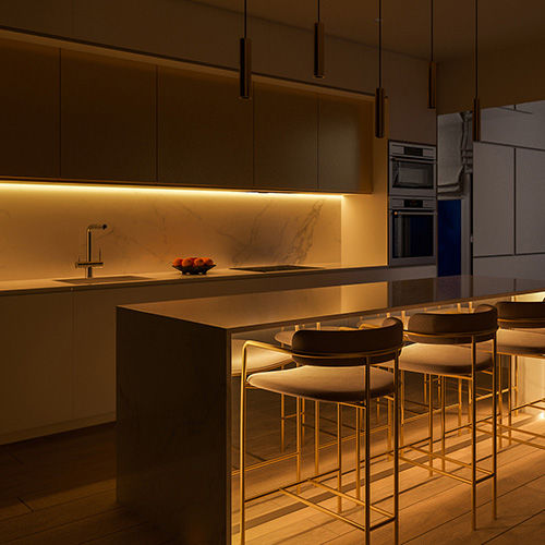 LED Linkable Under Cabinet Shelf Lighting Cool White Kitchen Strip Light 4watts 