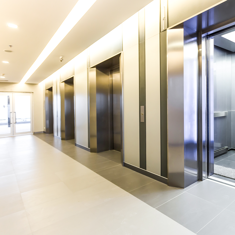 Modern hall with ambient lighting enhancing the space