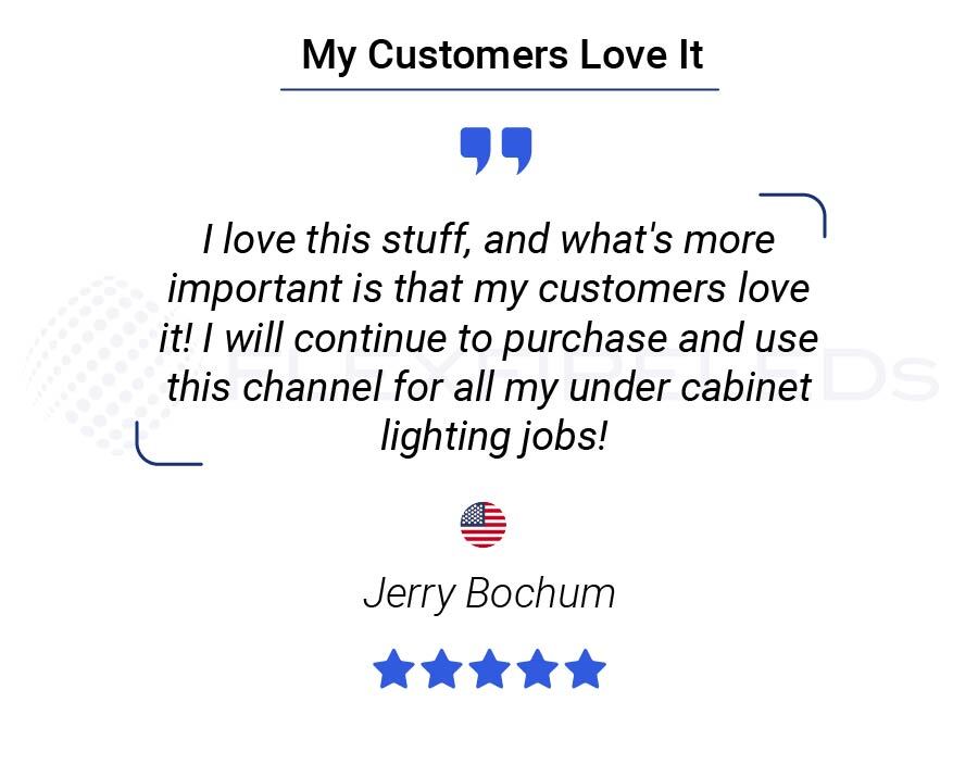 A contractor client, Jerry B. gave us a five stars review