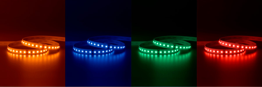 All the color stips of the Vivid Color LED Strip Light series.