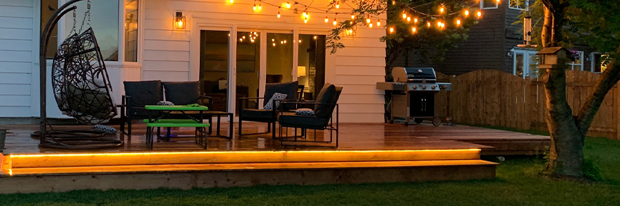 Outdoor deck lighting